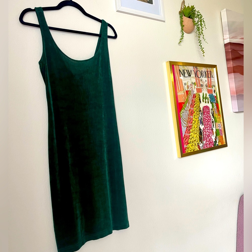 VINTAGE FOREST GREEN MINI DRESS 🌿💚 - Picture 3 of 6